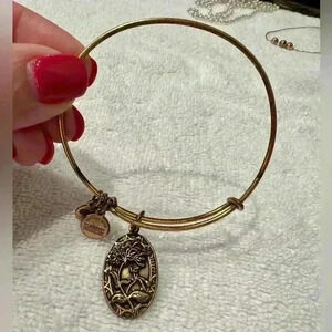 Alex and Ani Forever, Friend, Sister, Charm Bracelet In Rafaelian Gold